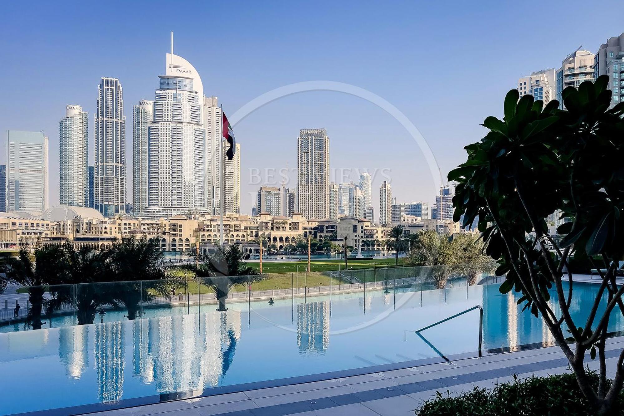 Prime Burj Khalifa&Fountain Views 2 Bdr Apartment دبي المظهر الخارجي الصورة