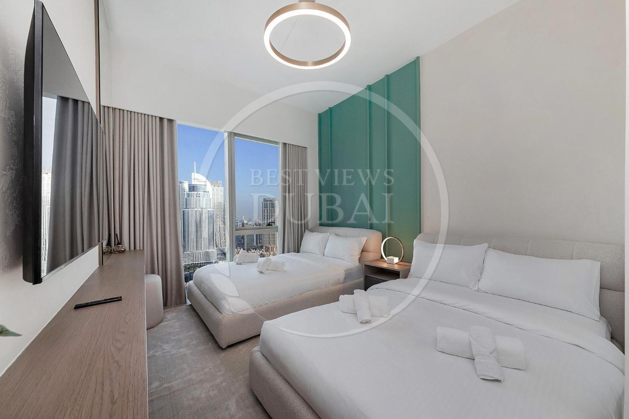 Prime Burj Khalifa&Fountain Views 2 Bdr Apartment دبي المظهر الخارجي الصورة