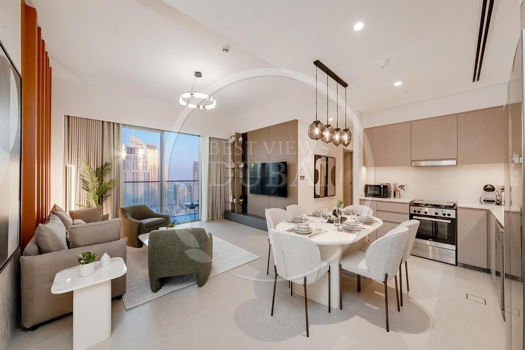 Prime Burj Khalifa&Fountain Views 2 Bdr Apartment دبي المظهر الخارجي الصورة